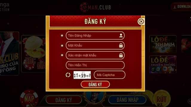 Điền đầy đủ thông tin đăng ký tài khoản chính xác